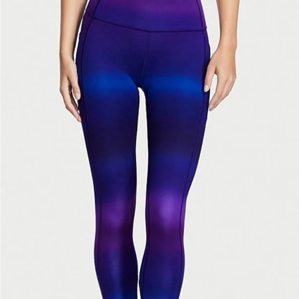 Victoria's Secret Purple and Blue Ombre High-Waist Leggings